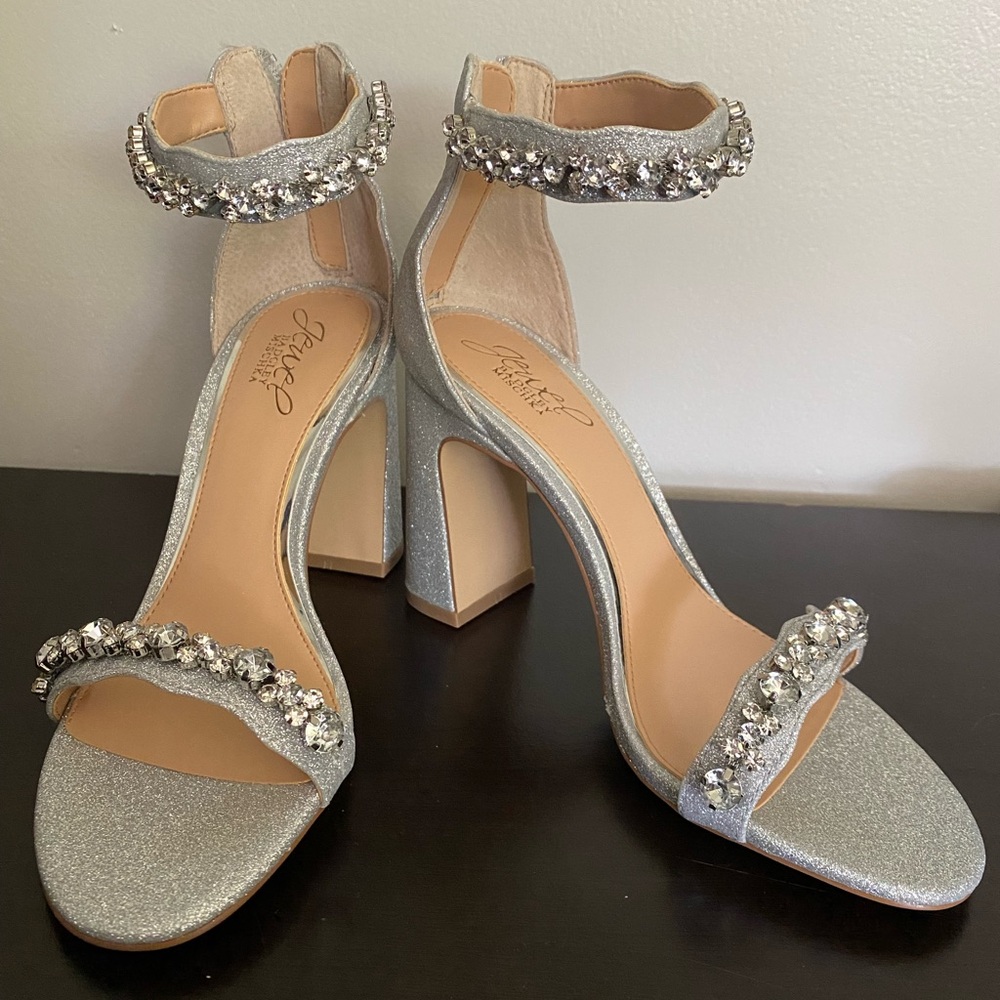 Jewel Badgley Mischka Odessa wedding heels